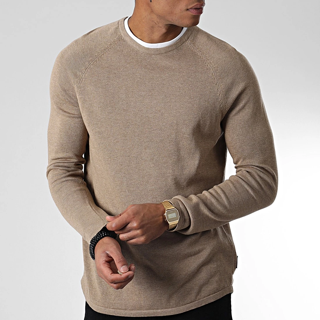 Le moins cher 🎉 Pull Basic 1033335-XX-12 Beige Chiné de Tom Tailor 🧨 – Image 3