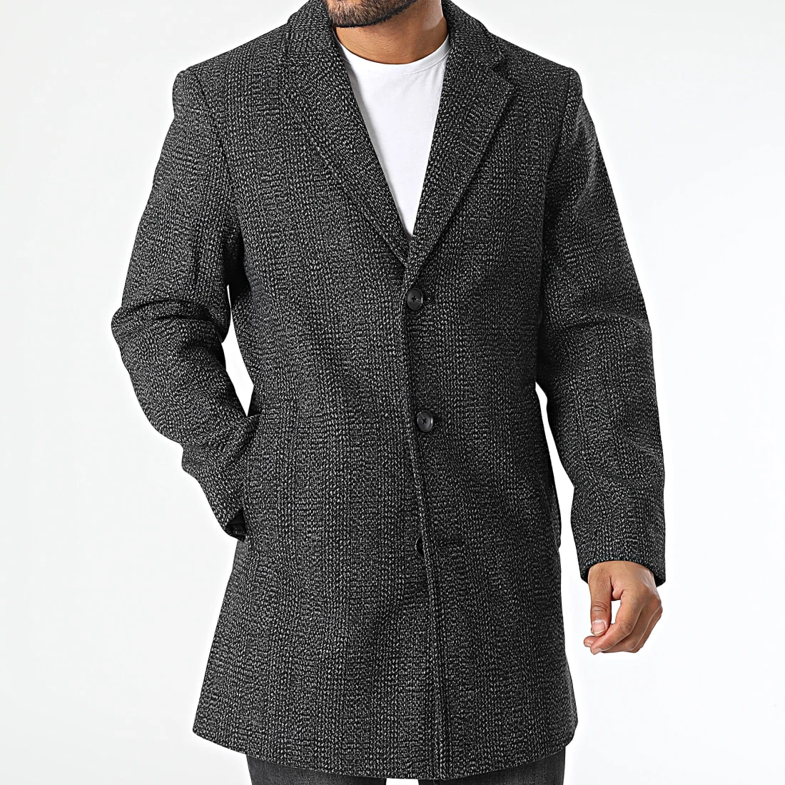 Budget 🎉 Manteau 1033924-XX-12 Noir Chiné de Tom Tailor ✨ – Image 3