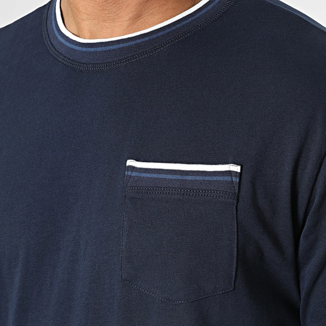 Coupon 🌟 Tee 👚 Shirt Manches Longues 1034400-XX-10 Bleu Marine de Tom Tailor 👏 – Image 2