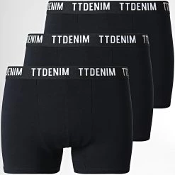 De gros 😀 Lot De 3 Boxers 1004002 Noir de Tom Tailor 🥰